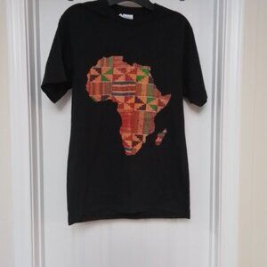 Black History Africa Graphic Print T-Shirt Men's Small